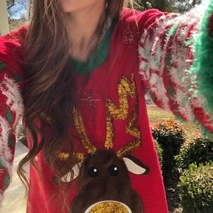 lightly used Christmas Sweater with Tensile